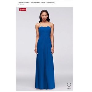 DAVIDS BRIDAL LONG CHIFFON DRESS